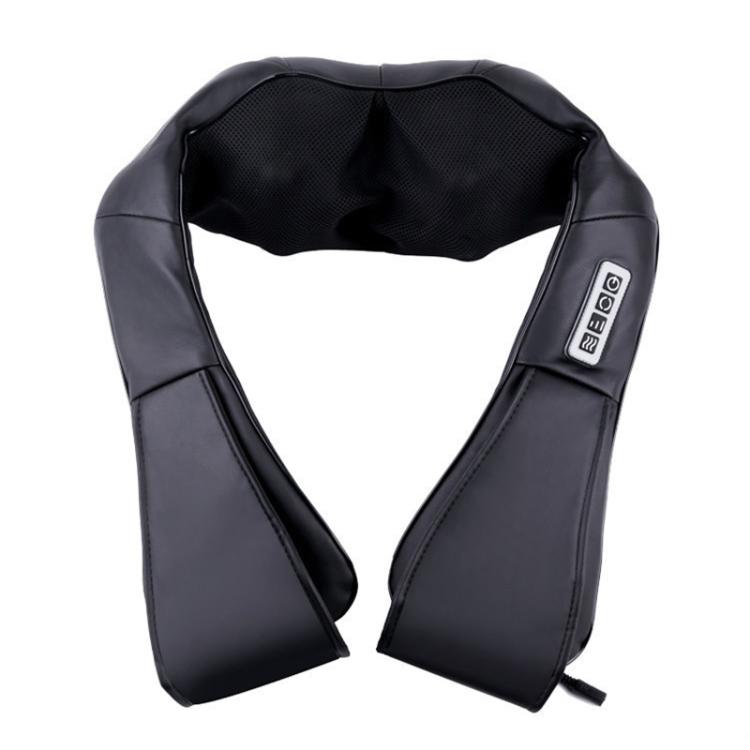 Car Household Massage Shawl Heated Shoulder And Cervical Massager EU Plug(Black)