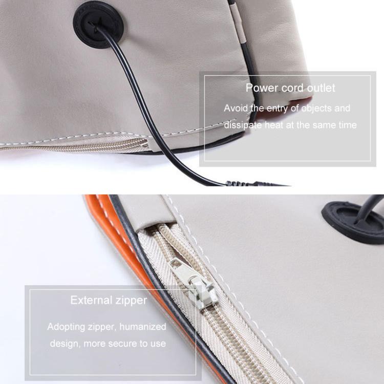Car Household Massage Shawl Heated Shoulder And Cervical Massager EU Plug(Beige+Orange)
