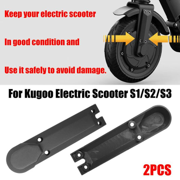 2pcs /Pack Front Wheel Cover For Kugoo 8 Inch Electric Scooter(Black)