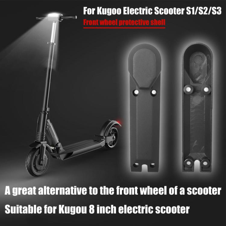 2pcs /Pack Front Wheel Cover For Kugoo 8 Inch Electric Scooter(Black)