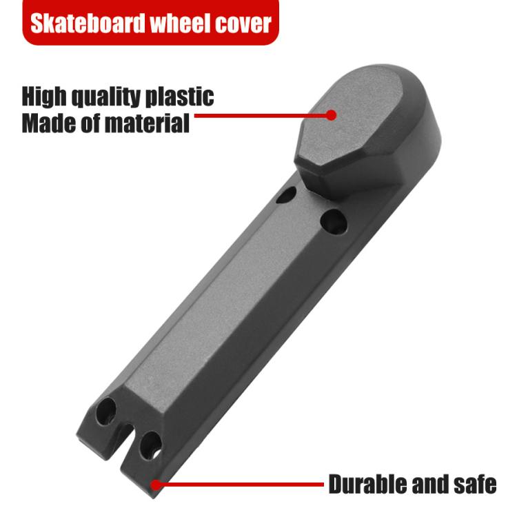 2pcs /Pack Front Wheel Cover For Kugoo 8 Inch Electric Scooter(Black)