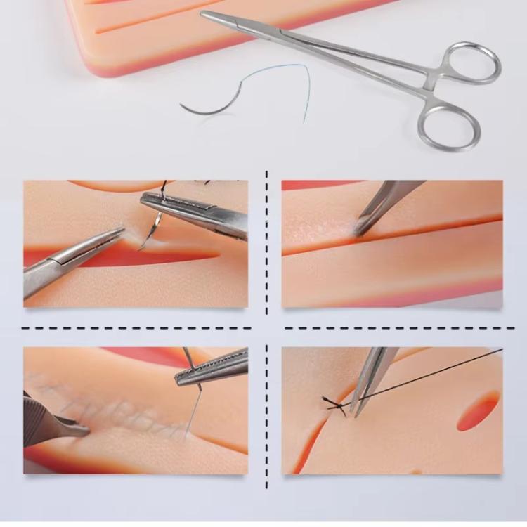 Anti-tear Silicone Wound Suture Training Model Surgical Suture Practice Simulated Skin Silicone Pad