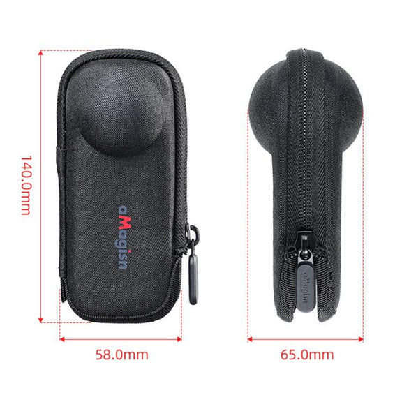 For Insta360 X5 Camera aMagisn Storage Bag Hard Shell Protective Case with Carabiner Clip