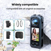 For Insta360 X5 Plastic Protective Frame Magnetic Quick-Release Camera Cage Expansion Bracket