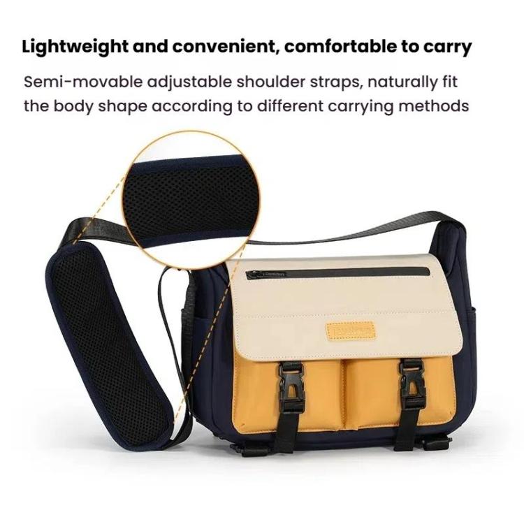 Cwatcun D191 Medium Shoulder Camera Bag Water-resistant Crossbody Microsingle DSLR Camera Messenger Bag