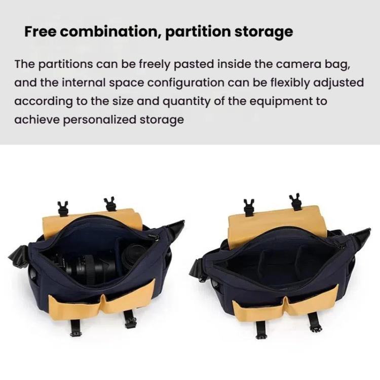 Cwatcun D191 Medium Shoulder Camera Bag Water-resistant Crossbody Microsingle DSLR Camera Messenger Bag
