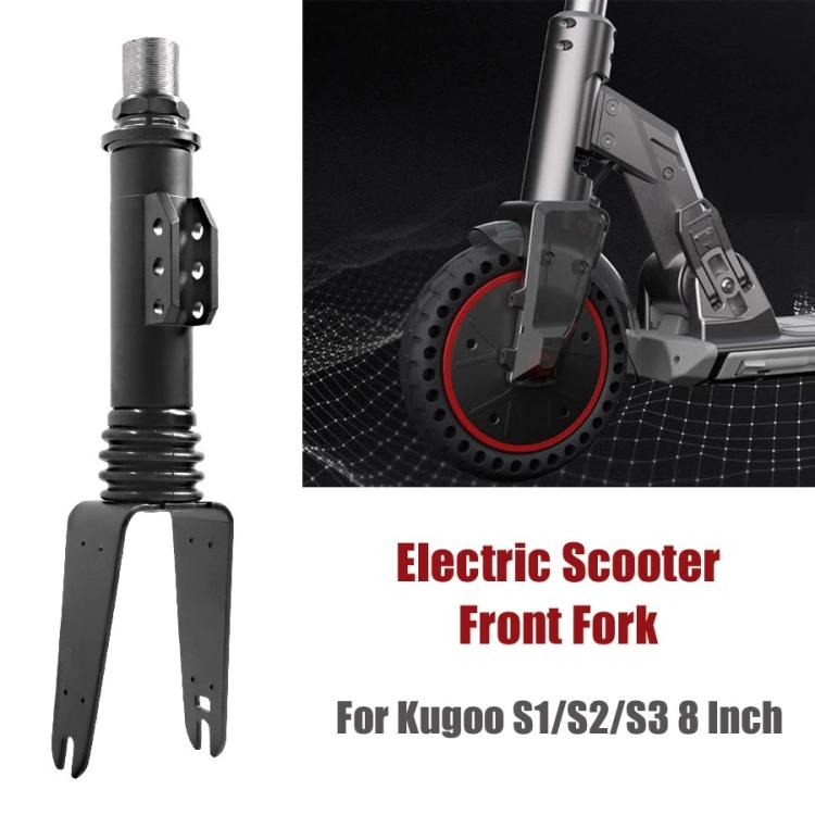 For 8-Inch Kugoo S1/S2/S3 Scooters Front Fork Assembly Replacement Suspension Part(Black)