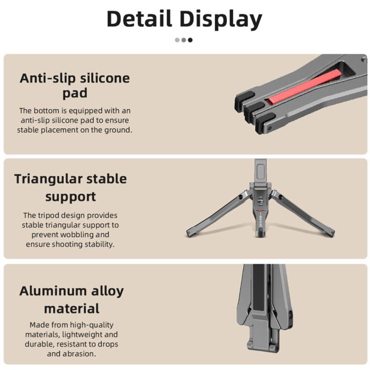 Magsafe Mobile Phone Magnetic Holder Desktop Tripod(Silver Gray)