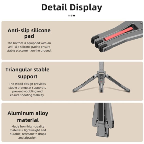 Magsafe Mobile Phone Magnetic Holder Desktop Tripod(Silver Gray)