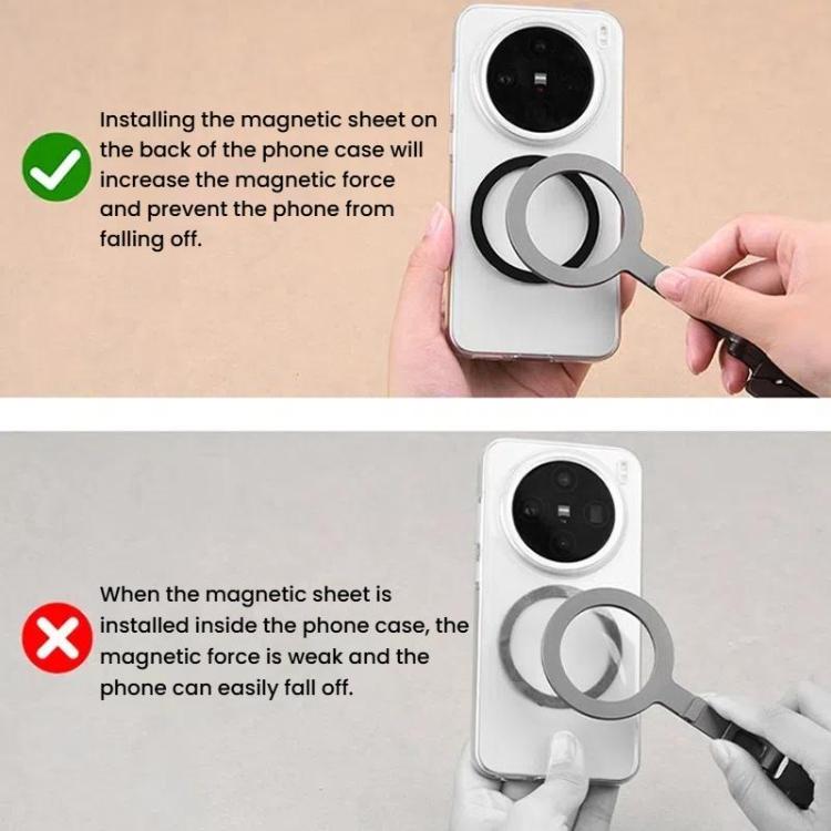 Magsafe Mobile Phone Magnetic Holder Desktop Tripod(Silver Gray)