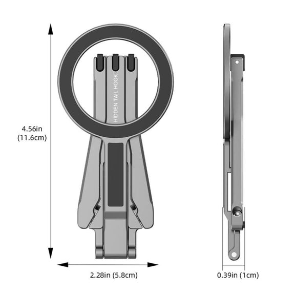 Magsafe Mobile Phone Magnetic Holder Desktop Tripod(Silver Gray)