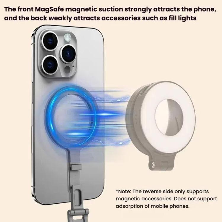Magsafe Mobile Phone Magnetic Holder Desktop Tripod(Silver Gray)