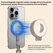 Magsafe Mobile Phone Magnetic Holder Desktop Tripod(Silver Gray)