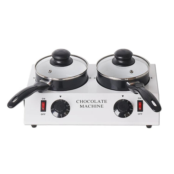 Dessert Making Double Cylinder Chocolate Hot Melt Machine US Plug