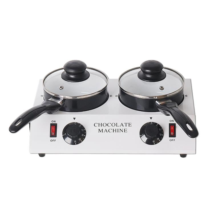 Dessert Making Double Cylinder Chocolate Hot Melt Machine EU Plug