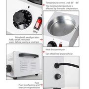 Dessert Making Double Cylinder Chocolate Hot Melt Machine US Plug