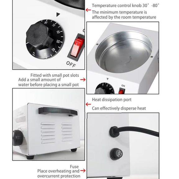 Dessert Making Double Cylinder Chocolate Hot Melt Machine US Plug