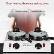 Dessert Making Double Cylinder Chocolate Hot Melt Machine US Plug