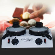 Dessert Making Double Cylinder Chocolate Hot Melt Machine US Plug