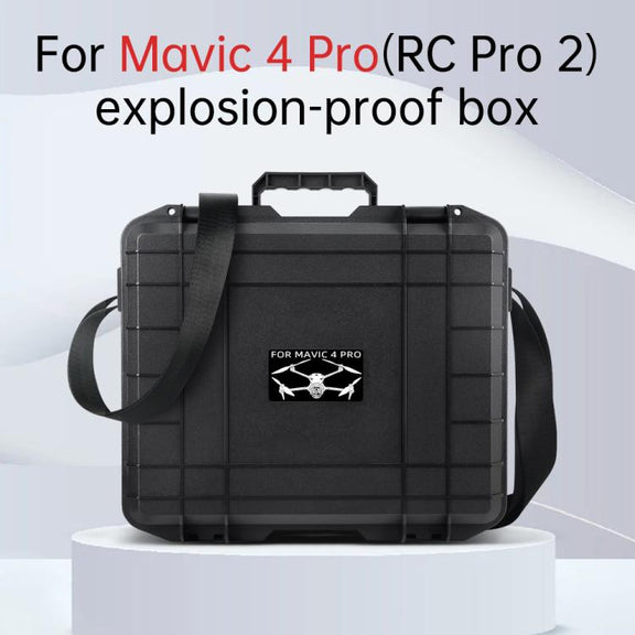 For DJI Mavic 4 Pro Creator Combo RC Pro 2 Explosion-Proof Case Storage Box Suitcase With Shoulder Strap(Colorful Pattern)