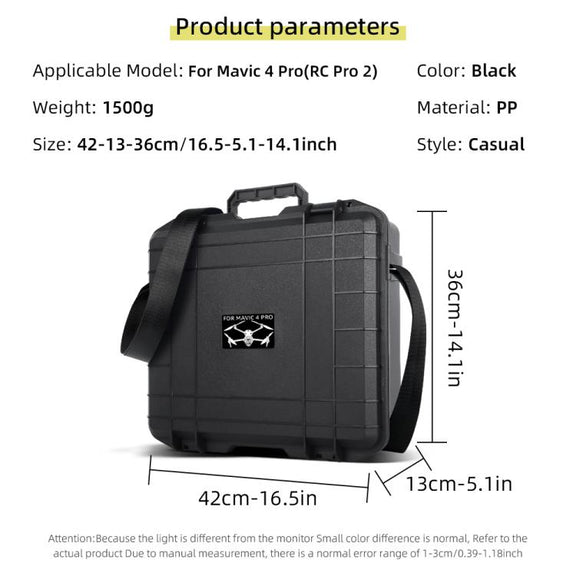 For DJI Mavic 4 Pro Creator Combo RC Pro 2 Explosion-Proof Case Storage Box Suitcase With Shoulder Strap(Colorful Pattern)