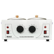 Double Pots Chocolate Melt Machine Temperature Control Hand Wax Machine Hand Heat Stirring Tool(EU Plug)