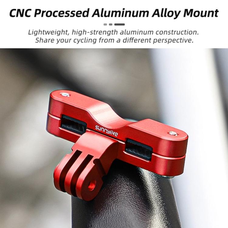 Sunnylife ZJ942 Sports Camera Bike Seat Mount Cycling Bracket(Red)