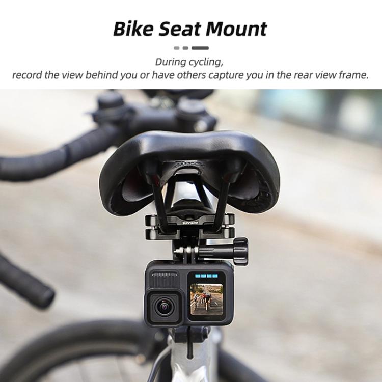 Sunnylife ZJ942 Sports Camera Bike Seat Mount Cycling Bracket(Black)