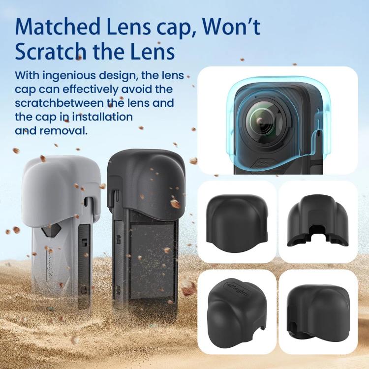 aMagisn Body Case For Insta360 X5 Action Camera Protective Accessories Black