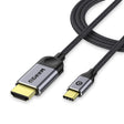 QGeeM USB-C/Type-C To HDMI Cable 4K 30Hz For Screen Mirroring & Extended Display, Cable Length: 1.2m - free shipping - PMC TechLife - Order now!