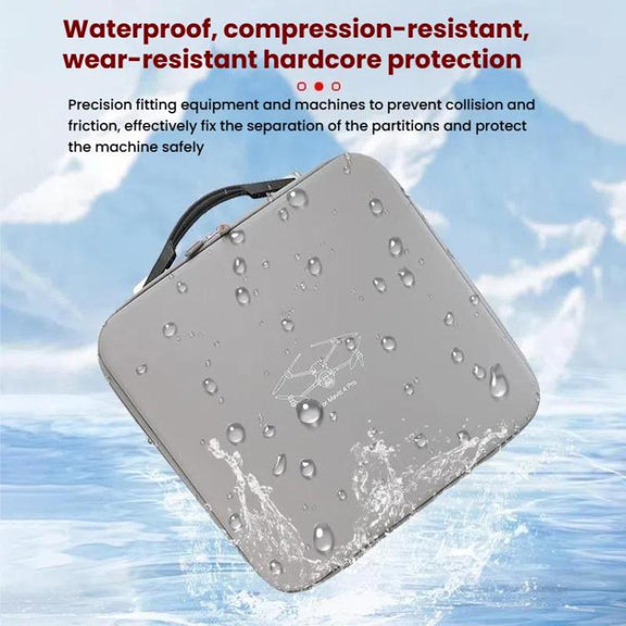 For DJI Mavic 4 Pro Fly More Combo / Creator Combo Carrying Case Durable PU Crossbody Shoulder Bag(Gray)
