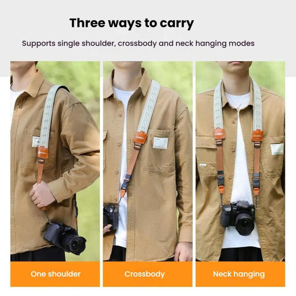 Cwatcun D193 Universal Camera Shoulder Strap Double Locking Portable Camera Accessories
