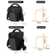 Cwatcun D1 Small Lightweight Portable Leather Film Material Camera Crossbody Bag