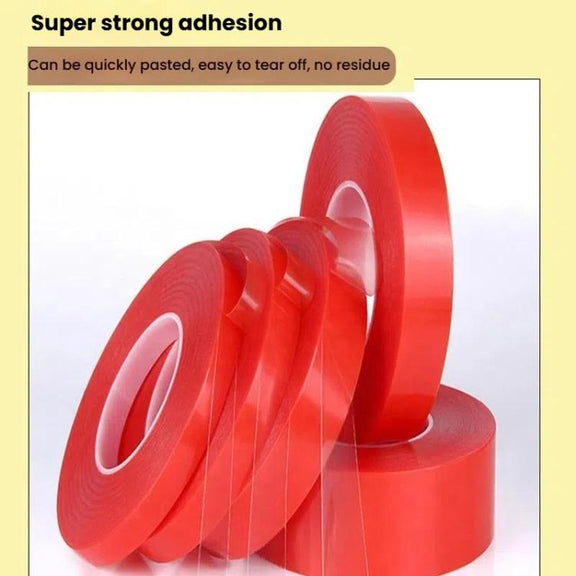 5rolls 0.2mm Thick Acrylic Polyester PET Double Sided Adhesive Tape, 10m/roll, Width: 5mm