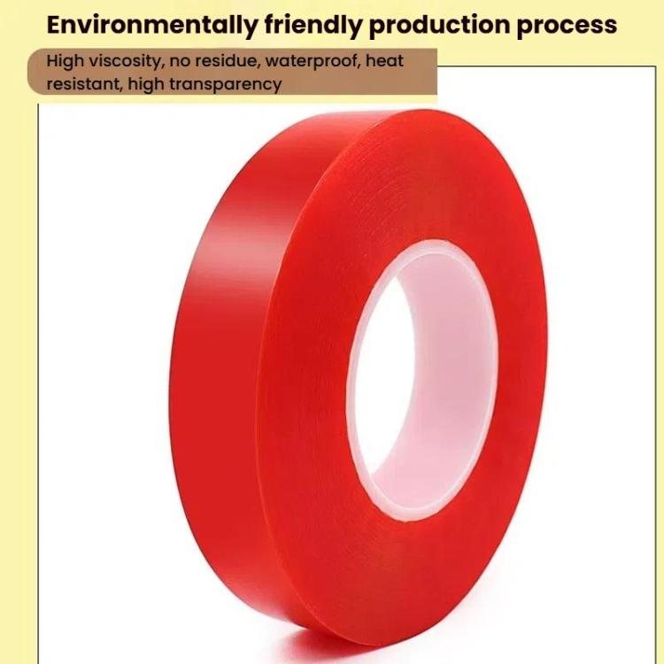 5rolls 0.2mm Thick Acrylic Polyester PET Double Sided Adhesive Tape, 10m/roll, Width: 8mm