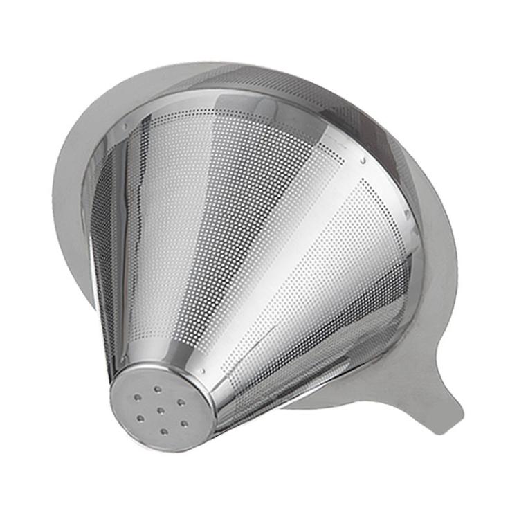 304 Stainless Steel Coffee Filter Reusable Mesh for Pour Over/Drip Coffee Maker, Spec: 1-2 Cups