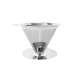 V60 Stainless Steel Coffee Filter with Base for Pour Over Brewing, Spec: 1-4 Cups 600-mesh - free shipping - PMC TechLife - Order now!
