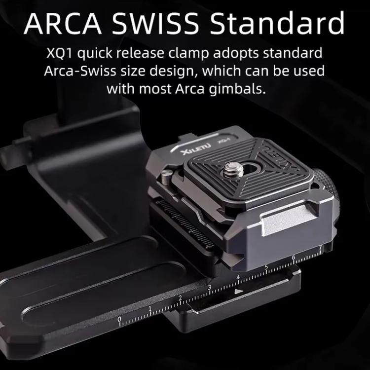 XILETU XQ-1 Arca Quick Release Adapter Gimbal Stabilizer Tripod Sports Quick Release Plate Stand