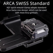 XILETU XQ-1 Arca Quick Release Adapter Gimbal Stabilizer Tripod Sports Quick Release Plate Stand