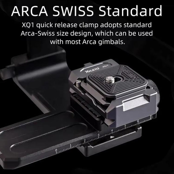 XILETU XQ-1 Arca Quick Release Adapter Gimbal Stabilizer Tripod Sports Quick Release Plate Stand