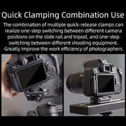 XILETU XQ-1 Arca Quick Release Adapter Gimbal Stabilizer Tripod Sports Quick Release Plate Stand