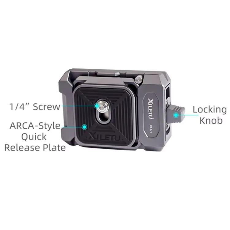 XILETU XQ-1 Arca Quick Release Adapter Gimbal Stabilizer Tripod Sports Quick Release Plate Stand
