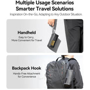 For DJI Osmo Pocket 3 Creator Combo TELESIN Universal Portable Storage Bag Carrying Case(Black)