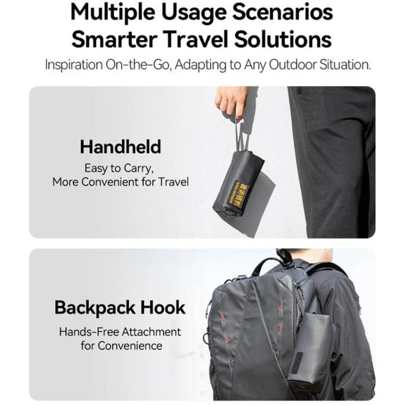 For DJI Osmo Pocket 3 Creator Combo TELESIN Universal Portable Storage Bag Carrying Case(Black)