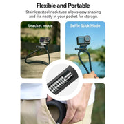 TELESIN Action Camera Neck Holder SE2.0 POV Perspective Bracket With Adjustable Chest Strap(Black)