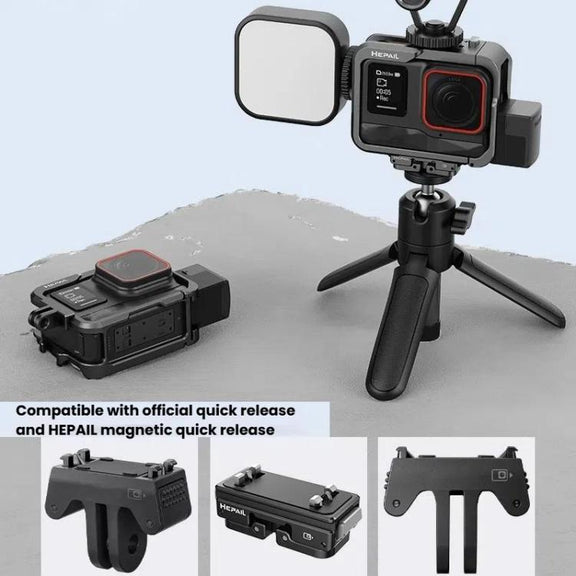 For Insta360 Ace HEPAIL AC-25 Metal Rabbit Cage Camera Frame Accessories