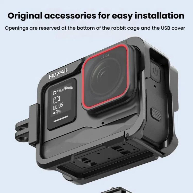 For Insta360 Ace HEPAIL AC-25 Metal Rabbit Cage Camera Frame Accessories