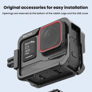 For Insta360 Ace HEPAIL AC-25 Metal Rabbit Cage Camera Frame Accessories