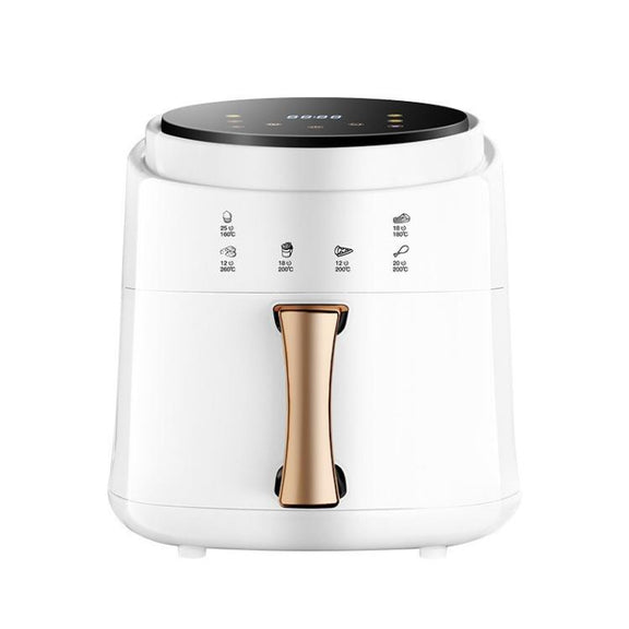 8L Air Fryer Household Multi-Function Large Capacity Oil-Free Electric Fryer, Color: White US Plug