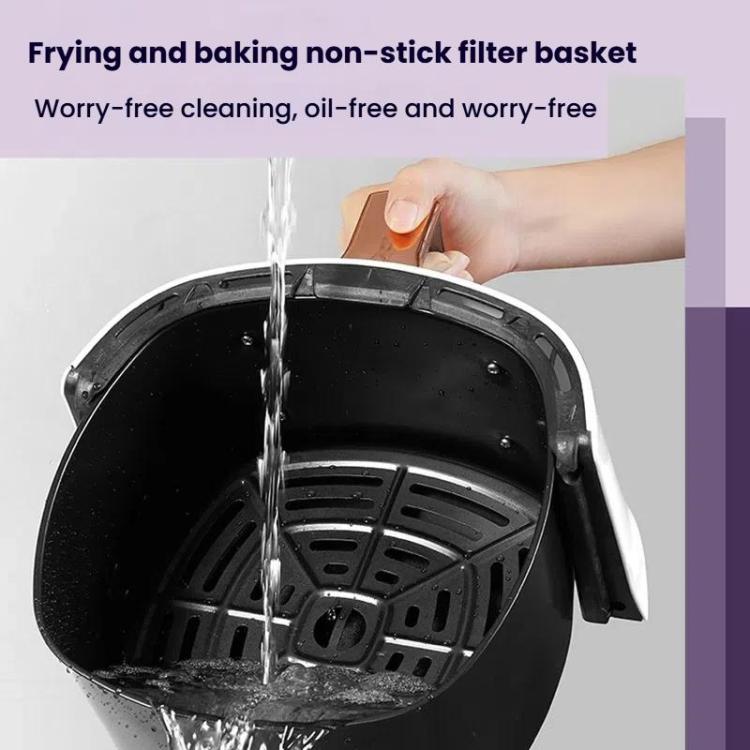 8L Air Fryer Household Multi-Function Large Capacity Oil-Free Electric Fryer, Color: White US Plug